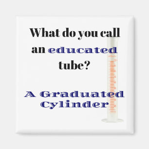 Science Joke Vater Joke Graduated Cylinder Magnet