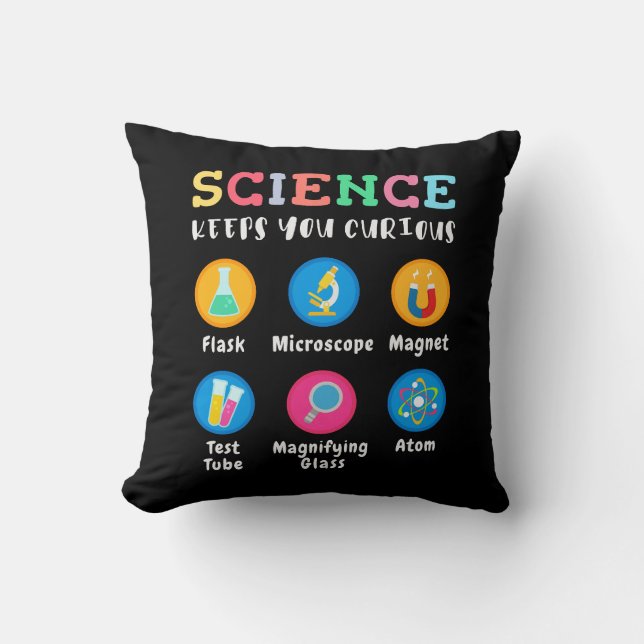 Science keeps you curious kissen (Vorderseite)