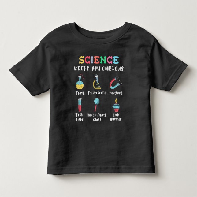 Science keeps you curious kleinkind t-shirt (Vorderseite)