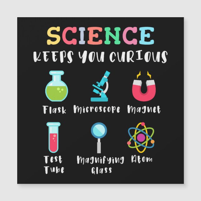 Science keeps you curious magnetkarte (Vorderseite)