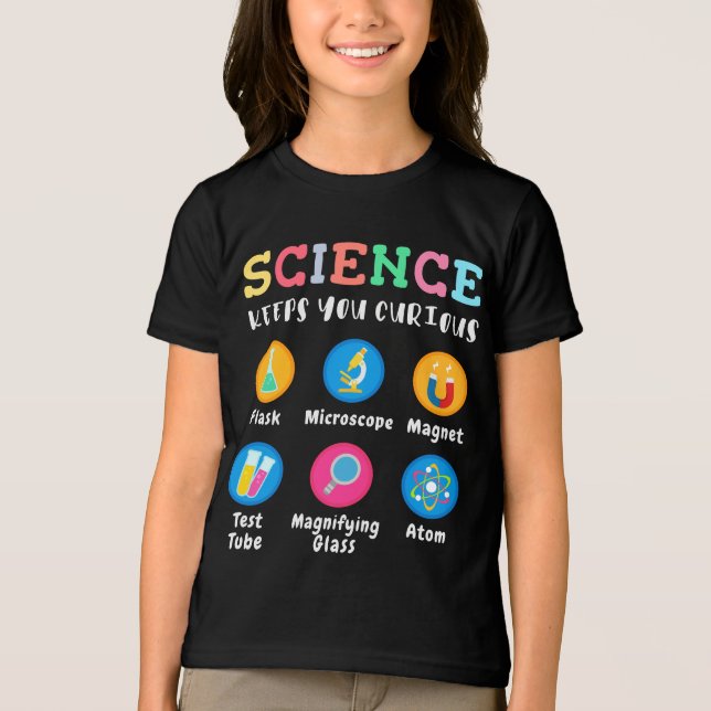 Science keeps you curious Tri-Blend shirt (Vorderseite)