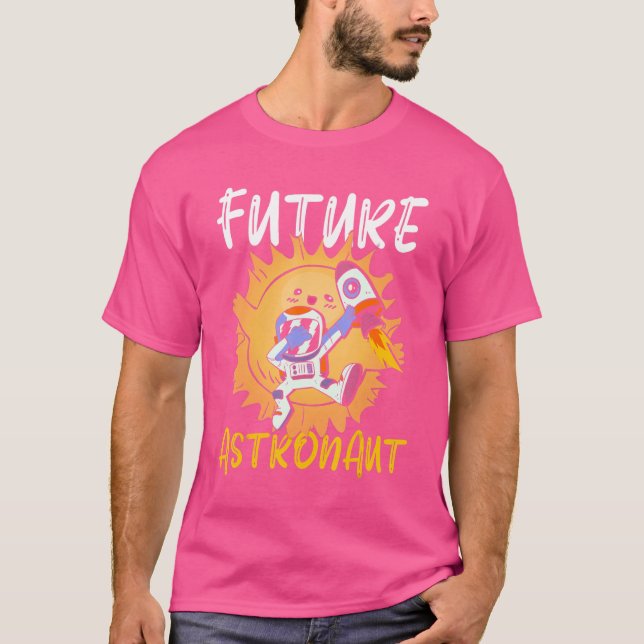 Science Kids Universe Rocket Dabbing Future Astron T-Shirt (Vorderseite)