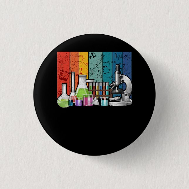 Science Laboratory Chemistry Teacher Chemistry Sci Button (Vorderseite)