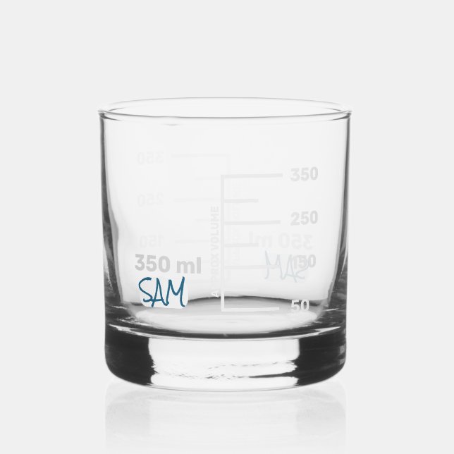 Science Labrador Beaker Personalisiert Glass Whiskyglas (Vorderseite)