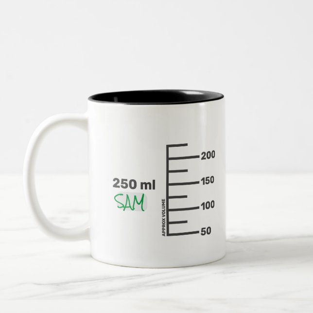 Science Labrador Beaker Personalisierte weiße Tass Zweifarbige Tasse (Links)