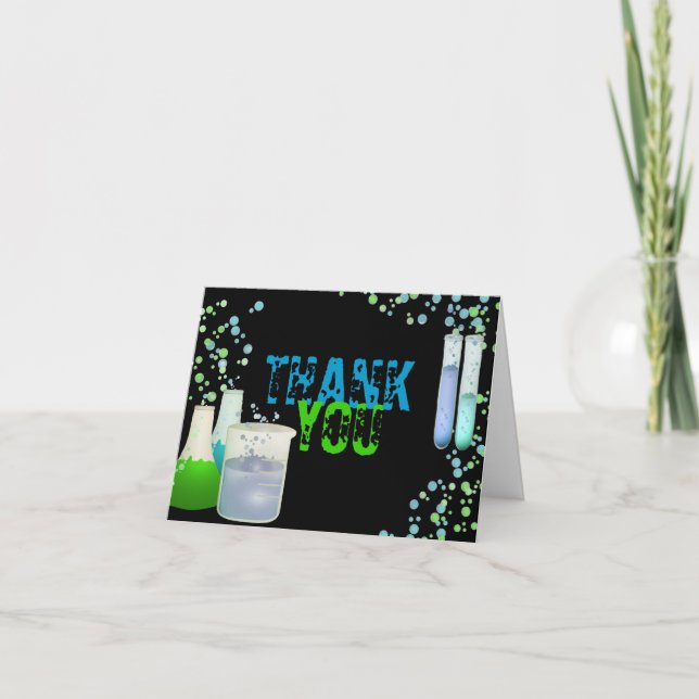 Science Labrador Birthday Vielen Dank Dankeskarte (Vorderseite)