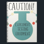 Science Labrador Chemistry Pattern Notebook Notizblock<br><div class="desc">Wissenschaftsnotenbücher für Chemie</div>