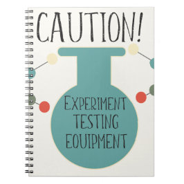 Science Labrador Chemistry Pattern Notebook Notizblock