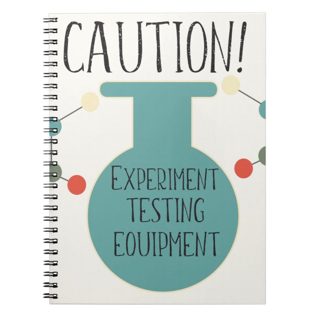 Science Labrador Chemistry Pattern Notebook Notizblock (Vorderseite)