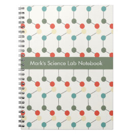 Science Labrador Chemistry Pattern School Notebook Notizblock