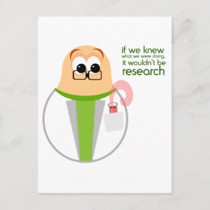 Science Labrador Researcher Postcard Postkarte