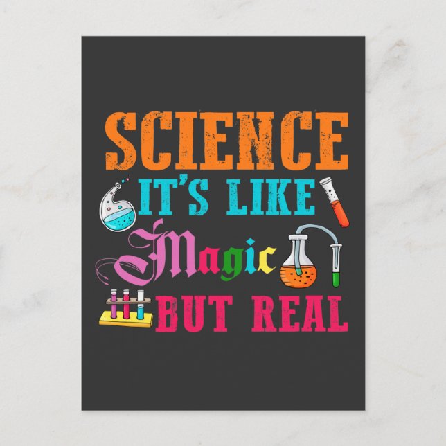 Science Magic Future Scientist Chemistry Student Postkarte (Vorderseite)