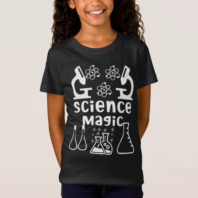 Science Magic Kids Girls T-Shirt (Vorderseite)