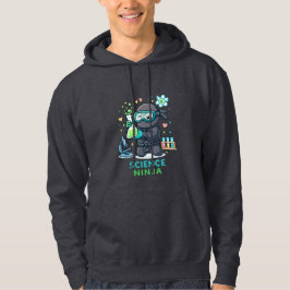 Science Ninja – Cute Chemist Cartoon DesigCamiseta Hoodie
