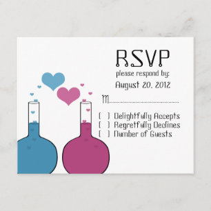 Science of Liebe Response Card RSVP Karte
