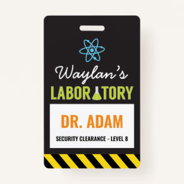 Science Party ID Abzeichen Scientist Abzeichen Ausweis