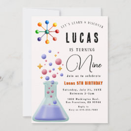 Science Party Invitation d'anniversaire