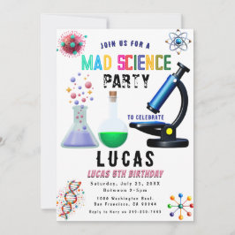 Science Party Invitation d'anniversaire