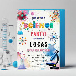 Science Party Invitation d'anniversaire