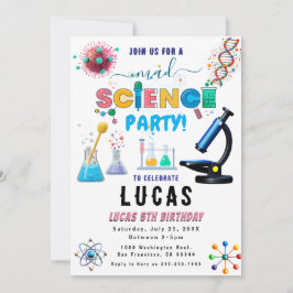 Science Party Invitation d'anniversaire