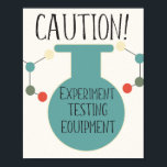 Science Party Laboratory Chemistry Fair Birthday Poster<br><div class="desc">Entworfen von Dream Big Digital Design</div>