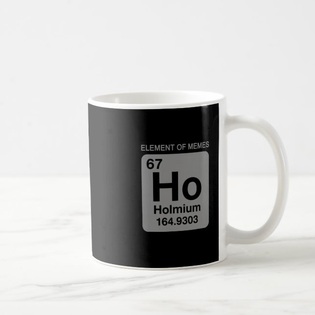 Science Periodic Table 67 Meme Element Of Memes 6  Kaffeetasse (Rechts)