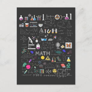 Science Physik Mathematik Chemie Biologie Astronom Postkarte