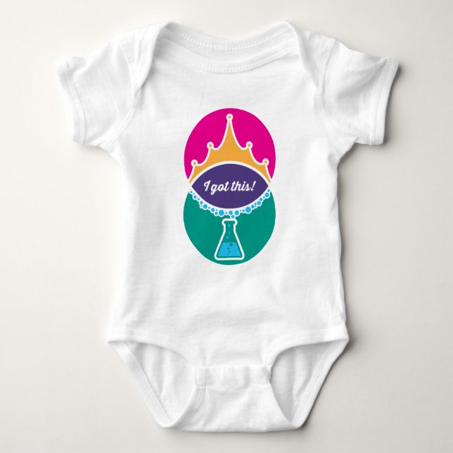 Science Princess (Bold) Baby Shirt (Vorderseite)