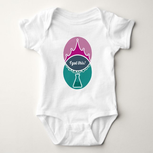 Science Princess (Mute) Baby Shirt (Vorderseite)