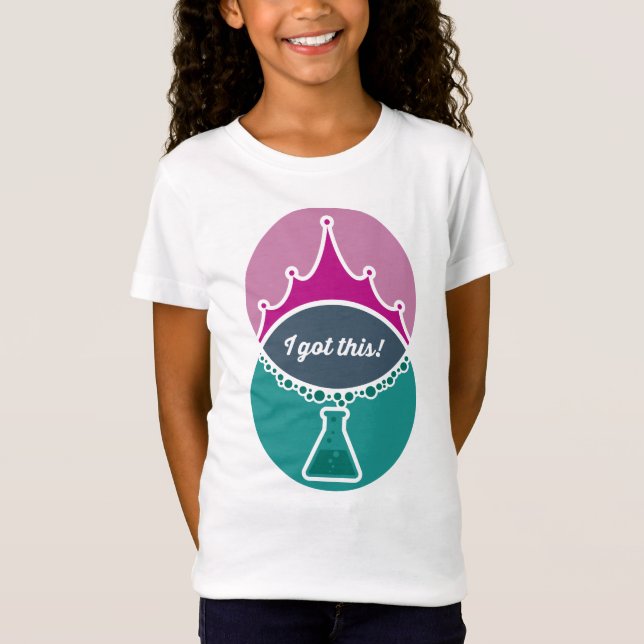Science Princess (Mute) Girls Shirt (Vorderseite)