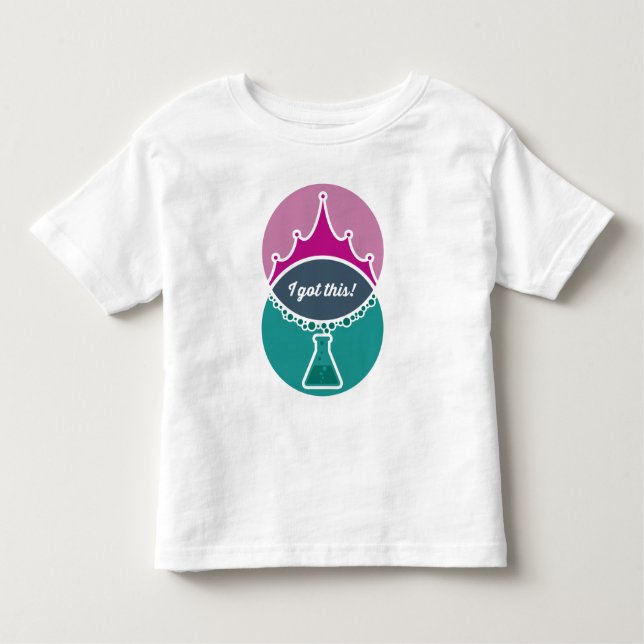 Science Princess (Mute) Shirt Kleinkind (Vorderseite)