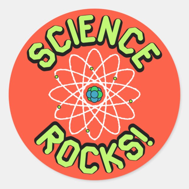 Science Rocks! Aufkleber (Vorderseite)