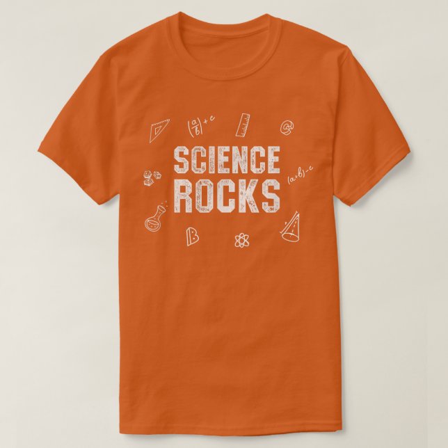 Science Rocks Funny Math Biology Chemistry T-Shirt (Design vorne)