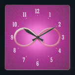 Science Rules | Geek Gifts Quadratische Wanduhr<br><div class="desc">Science Symbol design - great for students,  mathematicians,  math/science teachers,  professors,  researchers or for all you scientist types out there!</div>