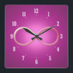 Science Rules | Geek Gifts Quadratische Wanduhr<br><div class="desc">Science Symbol design - great for students,  mathematicians,  math/science teachers,  professors,  researchers or for all you scientist types out there!</div>