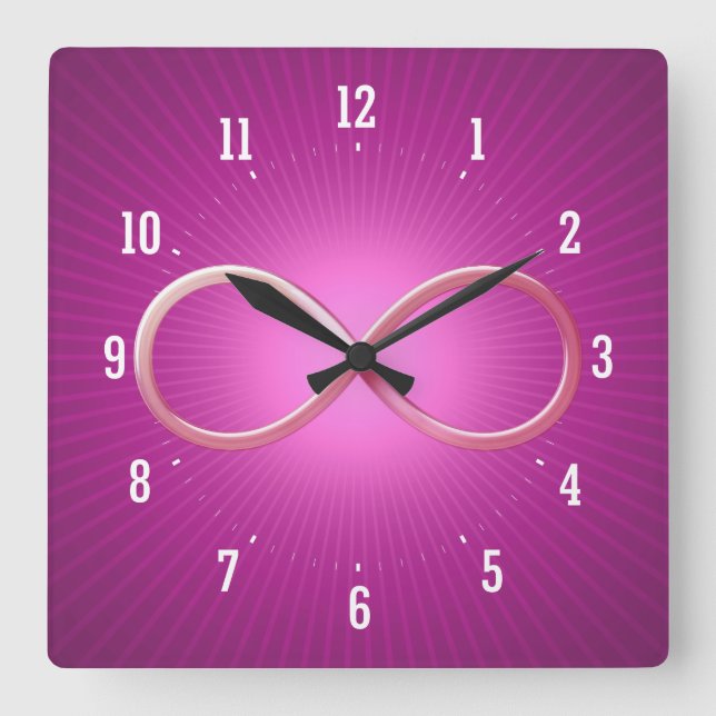 Science Rules | Geek Gifts Quadratische Wanduhr (Vorderseite)