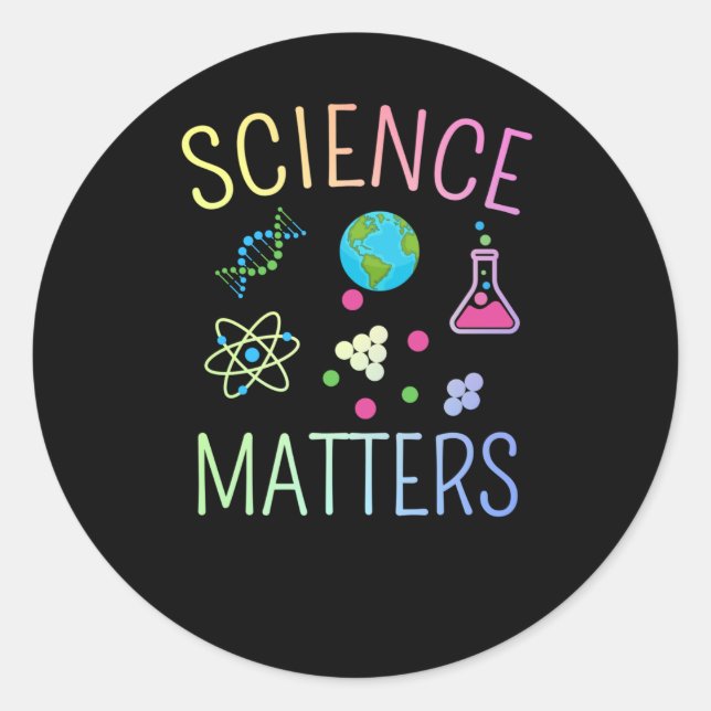 Science S - Funny Science Pucker Runder Aufkleber (Vorderseite)