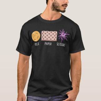 Science Shirt, Rock Paper Scissors Microorganismen T-Shirt