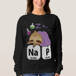 Science Sloth I Nickerchen Periodische Chemie Bioc Sweatshirt