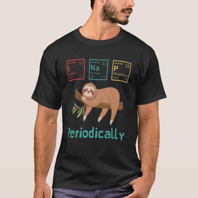 Science Sloth I Nickerchen regelmäßig T-Shirt (Vorderseite)