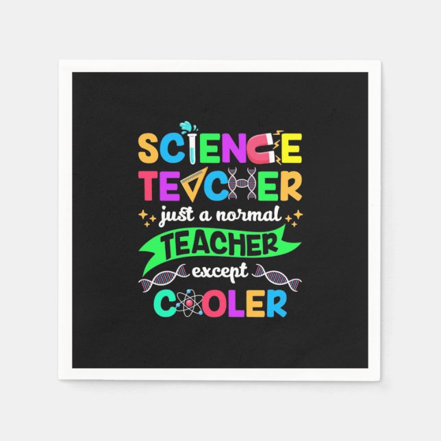 Science Teacher Cool Serviette (Vorderseite)