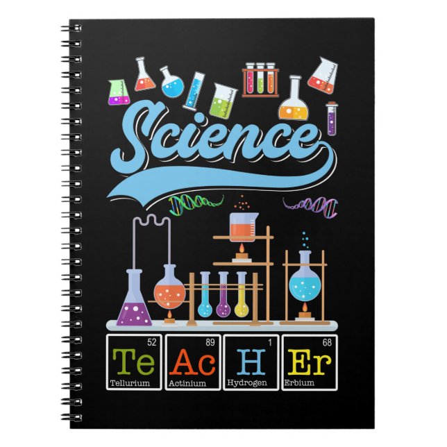 Science Teacher Laboratory Chemist Notizblock (Vorderseite)