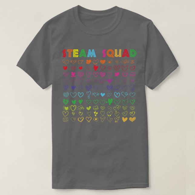 Science Tech Engineering Art Math Teacher STEAM Sq T-Shirt (Design vorne)