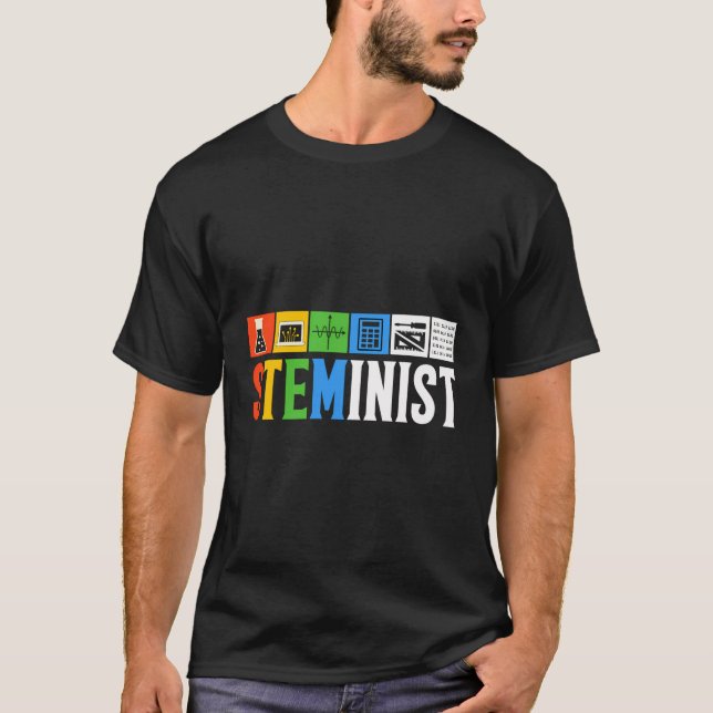Science Tech Engineering Mathematiker Stem Teacher T-Shirt (Vorderseite)