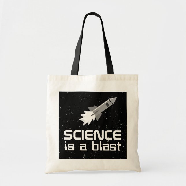 Science Tote Tag Rocket Science ist eine "Blast Cu Tragetasche (Vorne)