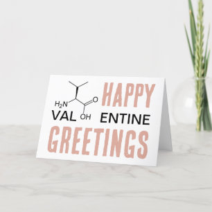 Science Valentinstag Essentielle Aminosäure Biolog Feiertagskarte