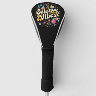 Science Vibes Groovy Erster Tag zurück zur Schule  Golf Headcover