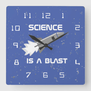 Science Wall Horloge La science est un jeu de fusé