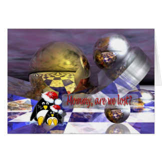 Sciencefiction-Pinguinkarte