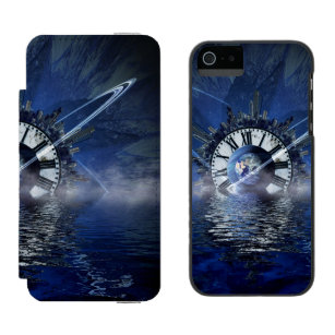 Sciencefiction-Zeit-Spritzen Incipio Watson™ iPhone 5 Geldbörsen Hülle
